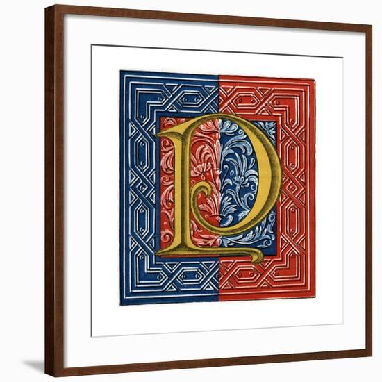 Initial Letter P-Henry Shaw-Framed Giclee Print