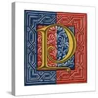 Initial Letter P-Henry Shaw-Stretched Canvas