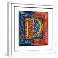 Initial Letter P-Henry Shaw-Framed Giclee Print