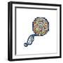 Initial Letter Q, 13th Century-Henry Shaw-Framed Giclee Print