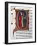 Initial Letter Q Depicting Tiberius and Gaius Sempronius Gracchus-Pietro Candido Decembrio-Framed Giclee Print