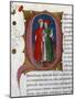 Initial Letter Q Depicting Tiberius and Gaius Sempronius Gracchus-Pietro Candido Decembrio-Mounted Giclee Print