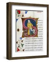 Initial Letter S Depicting Solon-Pietro Candido Decembrio-Framed Giclee Print