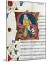 Initial Letter S Depicting Solon-Pietro Candido Decembrio-Mounted Giclee Print