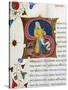 Initial Letter S Depicting Solon-Pietro Candido Decembrio-Stretched Canvas