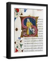 Initial Letter S Depicting Solon-Pietro Candido Decembrio-Framed Giclee Print