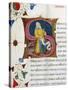 Initial Letter S Depicting Solon-Pietro Candido Decembrio-Stretched Canvas