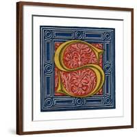 Initial Letter S-Henry Shaw-Framed Giclee Print