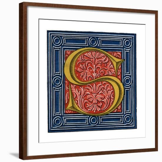 Initial Letter S-Henry Shaw-Framed Giclee Print