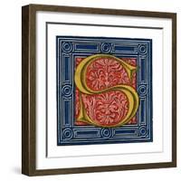 Initial Letter S-Henry Shaw-Framed Giclee Print