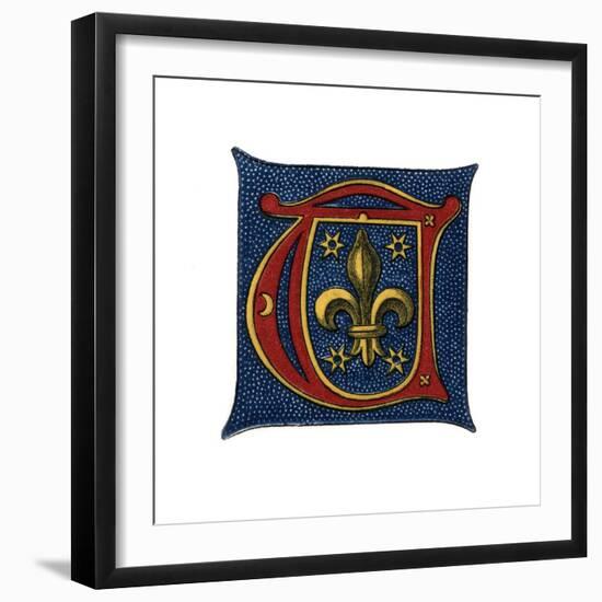 Initial Letter T, C16th Century?-Henry Shaw-Framed Giclee Print