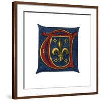 Initial Letter T, C16th Century?-Henry Shaw-Framed Giclee Print