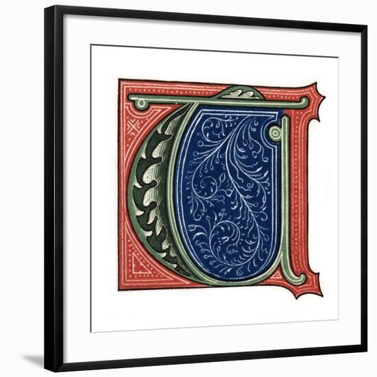 Initial Letter T-Henry Shaw-Framed Giclee Print