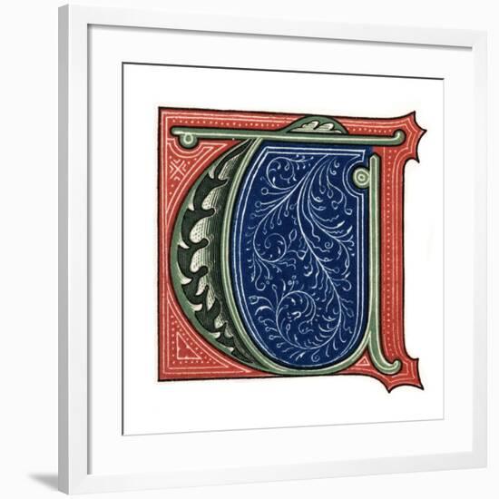 Initial Letter T-Henry Shaw-Framed Giclee Print