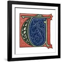 Initial Letter T-Henry Shaw-Framed Giclee Print