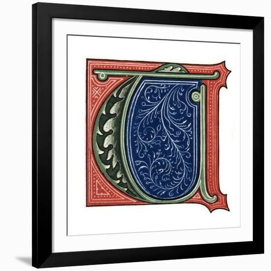 Initial Letter T-Henry Shaw-Framed Giclee Print