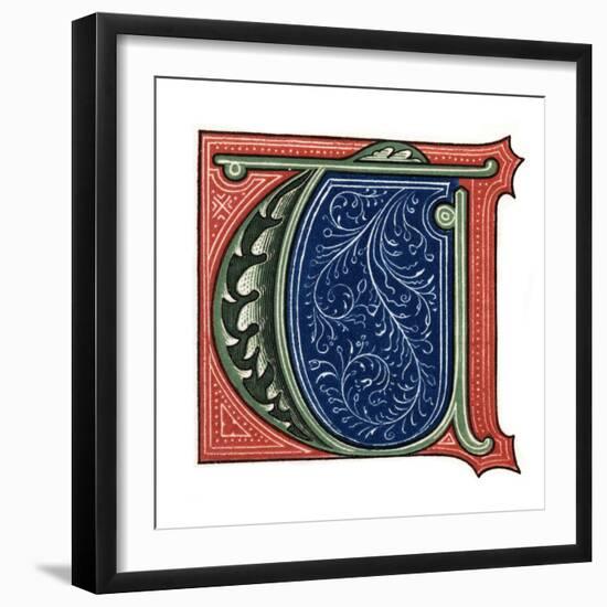 Initial Letter T-Henry Shaw-Framed Giclee Print