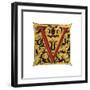 Initial Letter V-Henry Shaw-Framed Giclee Print