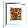 Initial Letter V-Henry Shaw-Framed Giclee Print