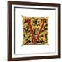 Initial Letter V-Henry Shaw-Framed Giclee Print