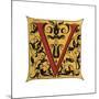 Initial Letter V-Henry Shaw-Mounted Giclee Print