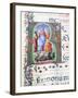 Initial, Miniature by Liberale of Verona from a Medieval Gradual-null-Framed Giclee Print
