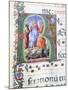 Initial, Miniature by Liberale of Verona from a Medieval Gradual-null-Mounted Giclee Print