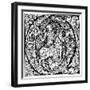 Initial Q, 1490-null-Framed Giclee Print