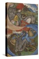 Initial S and the Conversion of Saint Paul Ms 41, c.1440-50-Antonio Pisanello-Stretched Canvas