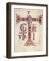 Initial T, the Ascension of Christ, from the Drogo Sacramentary, Carolingian-null-Framed Giclee Print
