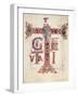 Initial T, the Ascension of Christ, from the Drogo Sacramentary, Carolingian-null-Framed Giclee Print