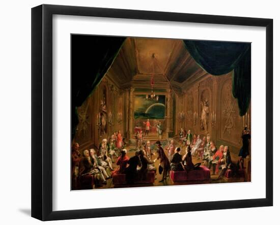 Initiation Ceremony in a Viennese Masonic Lodge During the Reign of Joseph II-Ignaz Unterberger-Framed Giclee Print