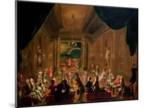 Initiation Ceremony in a Viennese Masonic Lodge During the Reign of Joseph II-Ignaz Unterberger-Mounted Giclee Print
