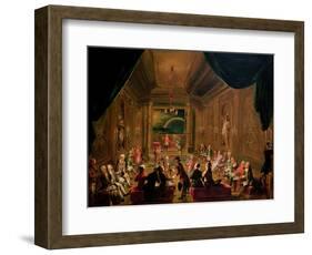 Initiation Ceremony in a Viennese Masonic Lodge During the Reign of Joseph II-Ignaz Unterberger-Framed Giclee Print