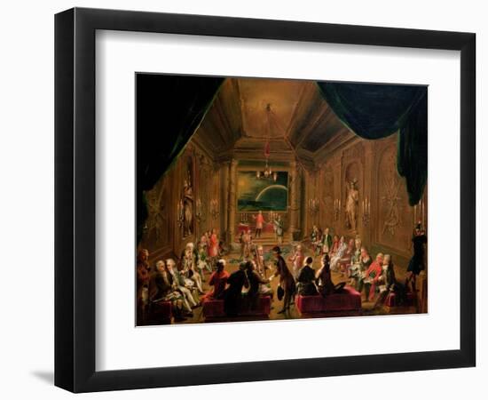 Initiation Ceremony in a Viennese Masonic Lodge During the Reign of Joseph II-Ignaz Unterberger-Framed Giclee Print