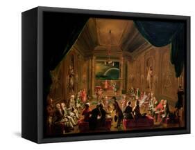 Initiation Ceremony in a Viennese Masonic Lodge During the Reign of Joseph II-Ignaz Unterberger-Framed Stretched Canvas