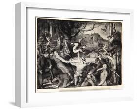 Initiation in the Frat, 1917-George Wesley Bellows-Framed Giclee Print