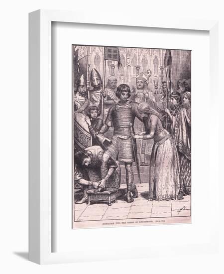 Initiation into the Order of Knighthood Circa Ad 1085-Henry Marriott Paget-Framed Giclee Print