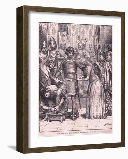 Initiation into the Order of Knighthood Circa Ad 1085-Henry Marriott Paget-Framed Giclee Print