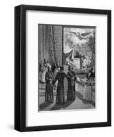 Initiation of the Knight of the East or the Sword-null-Framed Art Print