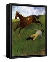 Injured Jockey, 1896-98-Edgar Degas-Framed Stretched Canvas