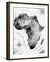 Ink Africa Map-anna42f-Framed Art Print