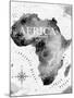 Ink Africa Map-anna42f-Mounted Art Print