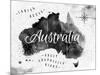 Ink Australia Map-anna42f-Mounted Art Print