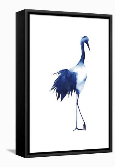 Ink Drop Crane I-Grace Popp-Framed Stretched Canvas