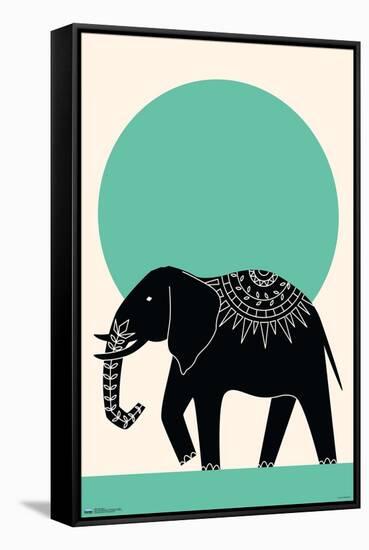 Ink Elephant-Trends International-Framed Stretched Canvas