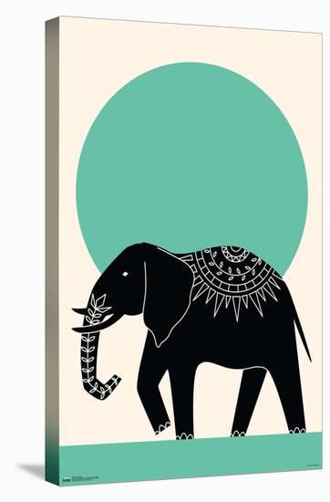 Ink Elephant-Trends International-Stretched Canvas