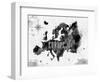 Ink Europe Map-anna42f-Framed Art Print