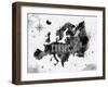 Ink Europe Map-anna42f-Framed Art Print