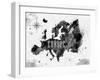 Ink Europe Map-anna42f-Framed Art Print